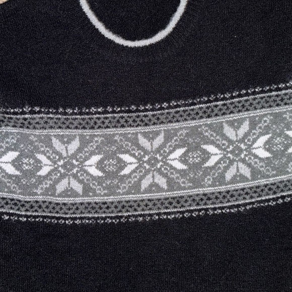 Women's Columbia Sweater Wool Blend  Black Small - Picture 2 of 4